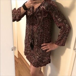 Calypso St. Barth 100% Silk Paisley Tunic Dress | XS | Boho Luxe